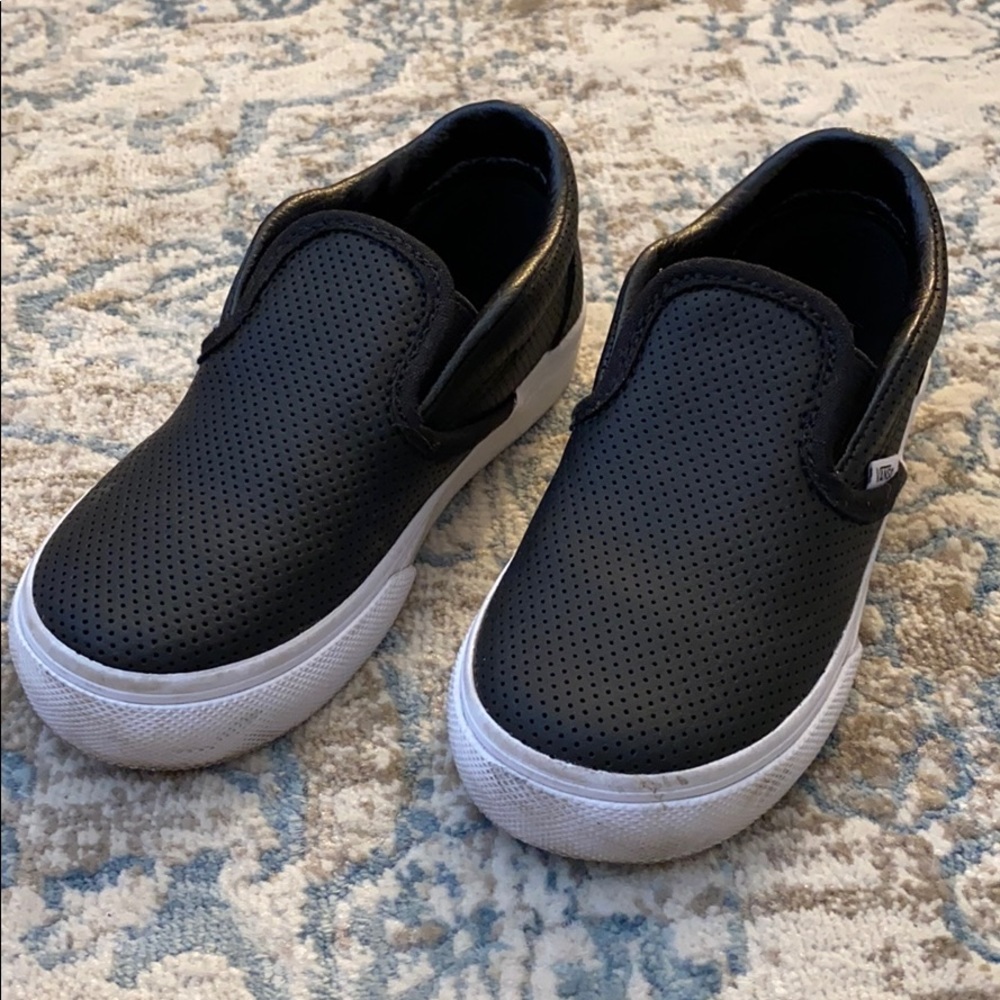 Black classic slip-on Vans